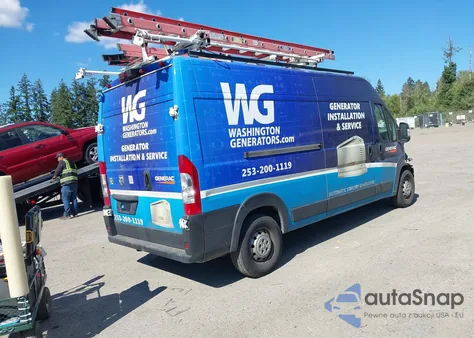 2022 Ram Promaster 2500 High Roof 159 Wb z USA, uszkodzony, nr VIN 3C6LRVDGXNE136150